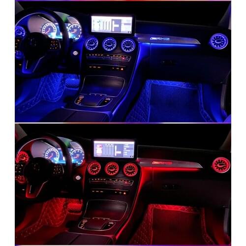 Universal 64 color LED Ambient Light Lamp Sound /Button/APP Control Light Auto Interior Decorative Ambient Light