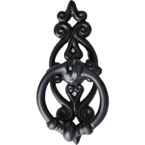 Vintage Black Wardrobe Cabinet Door Cupboard Drawer Pull Ring Handle Knob
