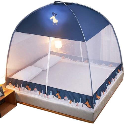 Yurt Mosquito Net Portable Installation-free Automatic Mosquito Net Band Mosquito Net ( Include Shelf) Folding Bed Nettin