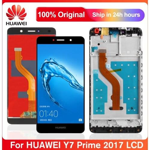 Lcd Screen For Huawei Y7 2017 LCD Display Touch Screen Digitizer Assembly With Frame For Huawei Y7 Prime 2017 TRT-LX3 TRT-LX1