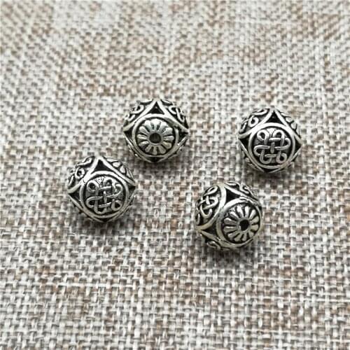 925 Sterling Silver Bow Knot Beads 10mm for Bracelet Necklace