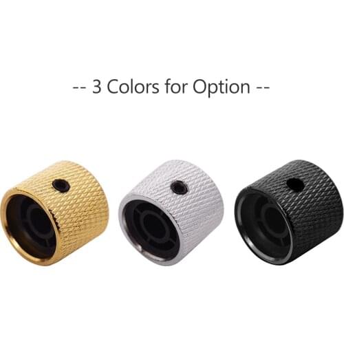 4pcs Metal Volume Tone Control Knob Dome Knob Set with Inner Hexagon Spanner for Electric Guitar Bass
