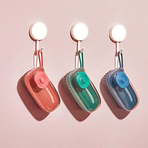 Automatic liquid addition brush pot brush soft hair laundry cleaning shoe brush household multifunctional hydraulic brush