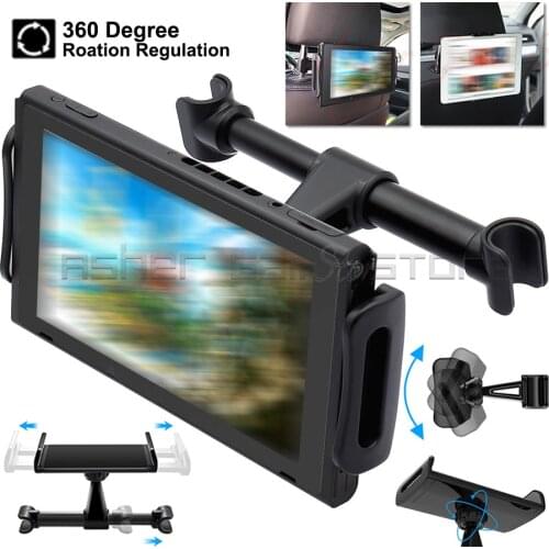 Nintend Switch Car Headrest Mount 360 Degrees Adjustable Holder Stand for Nintendo Switch NintendoSwitch NS Console Accessories