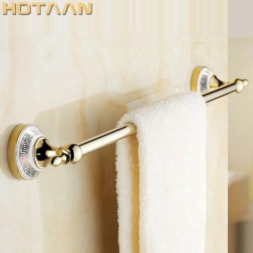 Free Shipping (24",60cm)single Towel Bar/Towel Holder,stainless steel Made,Gold Finish, Bathroom hardware,Bathroom accessories