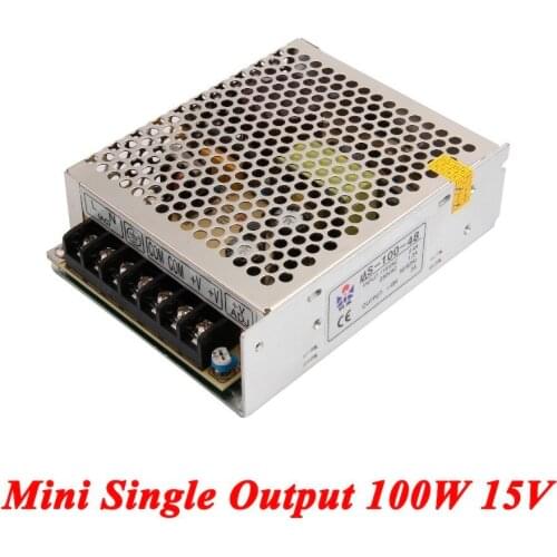 DC Smps Power Supply 100W 15V 6.7A,Single Output Switching Power Supply For Led Strip,voltage Converter AC110V/220V To DC 15V