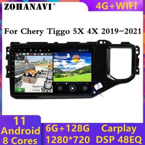 ZOHANAVI 4G+64G Android 10.0 Car Radio for Chery Tiggo 4 4X 5X 2019 Car multimedia Player with PIP and Split screen function
