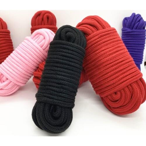 Erotic Accessories of Slave Binding Soft Cotton Rope Handcuffs Strap for Fetish Bdsm Role Play Body Restraints Flirting Sex Toys
