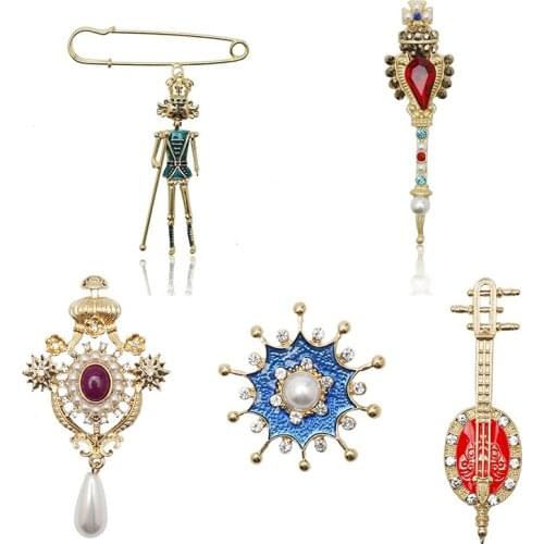 HEYu jewelry Beaded Brooches For Clothes