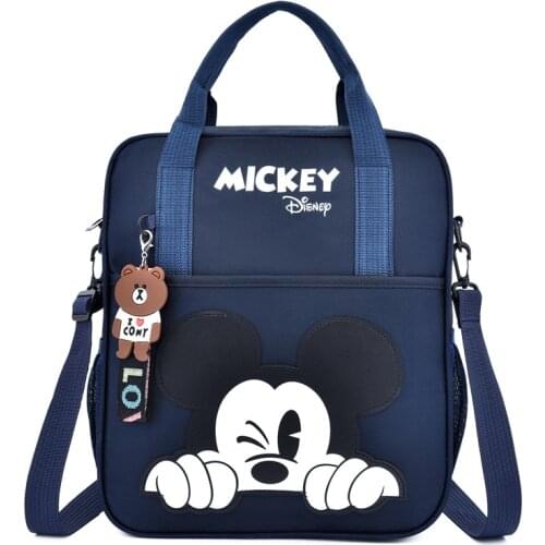 Boys And Girls Remediation Bag Primary School Student Schoolbag Child Backpack Autumn Cartoon Tote Bag Hand Bag Disney Mickey