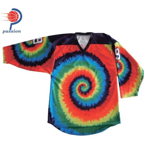 MOQ 5pcs Promotional Custom Colorful Desgin Ice Hockey Jerseys