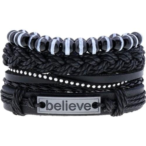 CIBOCIBO Men Bracelets Leather Bracelet Men Luxury Strand Bracelet Weave Rope Chain Retro Bracelet Men Classic Pulsera Hombre