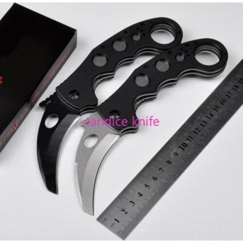 0961 Karambit Claw Fixed Blade Knife Tanto 5Cr15 Blade 57HRC Camping Survival Tactical Pocket Folding Claw Knife Edc Multi Tool