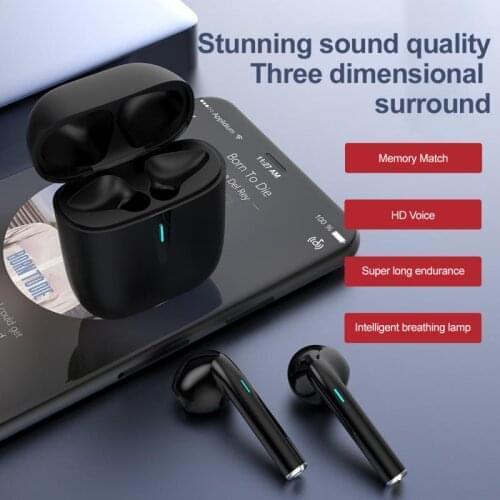 Original J01 Bluetooth 5.0 Headset Wireless Earphones With Mic Charging Box Mini Earbuds Sports Headphones For Smart Phone New