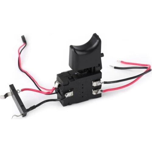 DC 7.2 V - 24 V 16A Electric Drill Control Switch Cordless Trigger Switch with Small Light for Power Tool