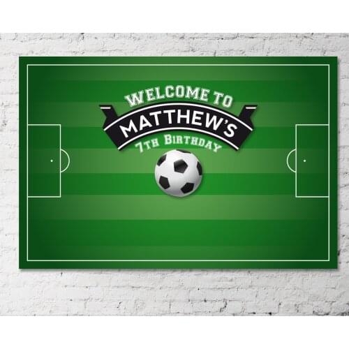 Custom soccer football field birthday photography studio background High quality Computer print party photo backdrop