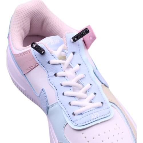 1 Pair Elastic Shoelaces No Tie Shoe laces Outdoor Leisure Sneakers Quick Safety Flat Shoe lace Kids And Adult Unisex Lazy laces