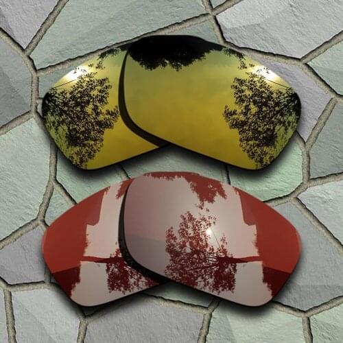 Yellow Golden&Bronze Brown Sunglasses Polarized Replacement Lenses for Oakley Fuel Cell