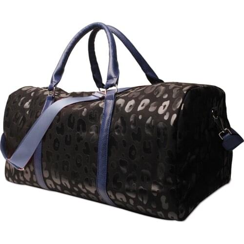 Bags for Women 2021 Fashion Casual Black Leopard Travel Tote Female Shoulder Travel Bag Organizer Travel Suitcases