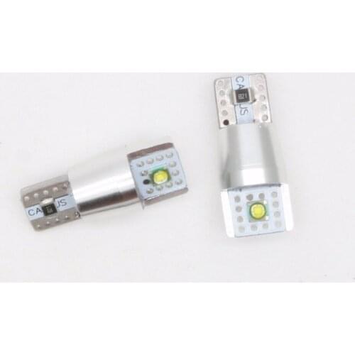 2pcs w5w T10 Led Bulbs Super Bright Cree LED Chips 10W Canbus 501 car light source led DRL interir light Instrunment Lights