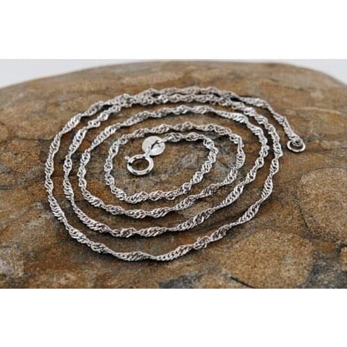 16-24MM Inches 1111 Promotions Beautiful 925 Sterling Silver Women /Men Cute Chain Necklace, Best Christmas Gift, Free Shipping