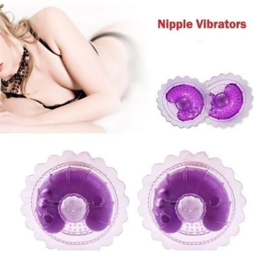 1Pair Female Breast Massage Vibrators Sexy Pasties Stickers Vibrator Sex Toys for Women Masturbation Breast Enlarge Stimulator