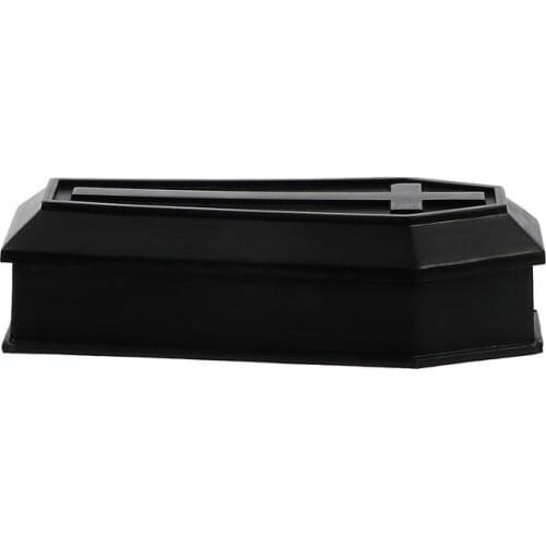 1pc Halloween Adornment Funny Interesting Scary Coffin Ornament Halloween Coffin Decor for Inside
