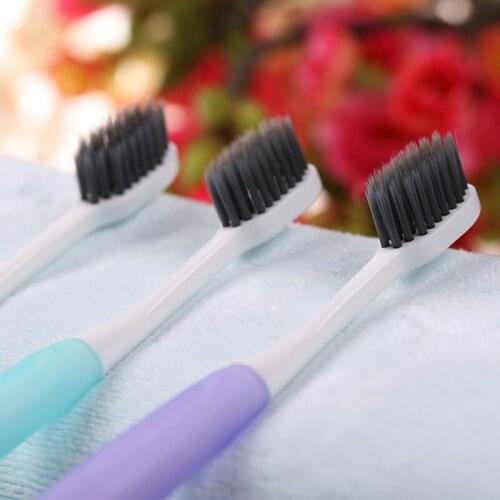 2016 Limited Rushed Adults Manual Perfct 3pcs Bamboo Toothbrush Soft-bristle Oral Care color random