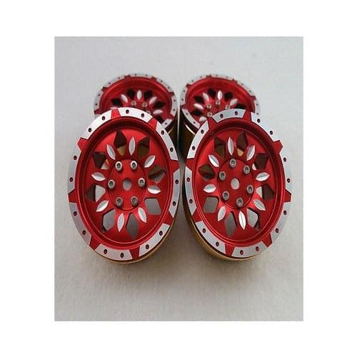 4PCS 1.9inch Red Emulation Wheels F for 1/10 RC Rock Crawler Cars TH01499-SMT4