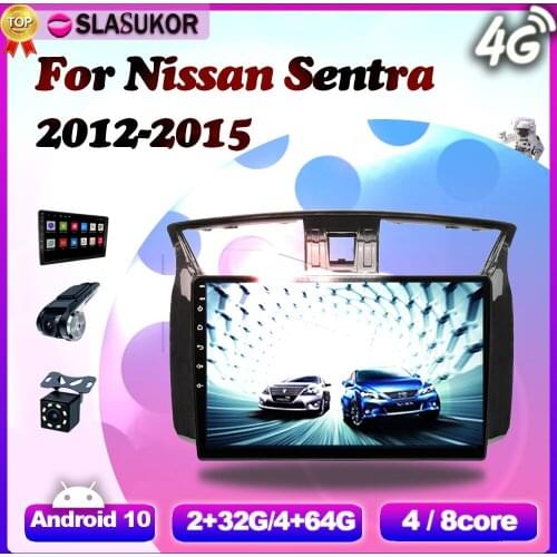 6+128G Android 10 For Nissan Sentra 2012 2013 - 2015 Radio Carplay 4G Auto Video Player Navigation Car GPS DVD Cable Canbus 2din