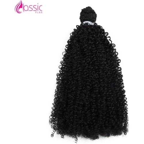 Beautyforever 16 inch Afro Kinky Curly Hair Bundles Weave Ombre Brown Blonde High Temperature Fiber Synthetic Hair Extensions