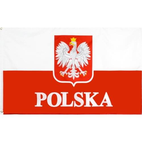 Jennifer hanging 90x150cm Poland Flag POLSKA Eagle National Polish Flags