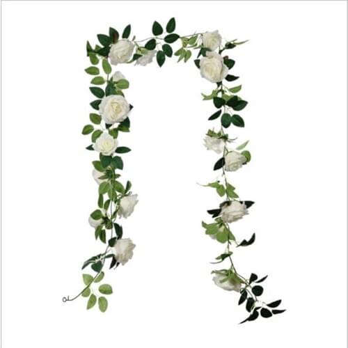 Artificial Plant Simulated Rose Vine Faux Fake Foliage Home Garden Decoration Accessories Photography Decorative Wedding Decor
