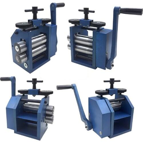 Combination Rolling Mill Machine 80mm Presser Press Gold Silver Brass Plate and Square Shape Stick Jewelry Tool