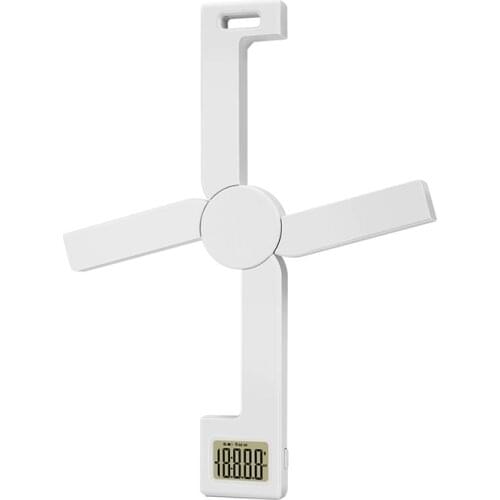 Compact Folding Digital Kitchen Scale, Highly Accurate Foldable Portable Food Scale with Easy to Read LCD Display,White