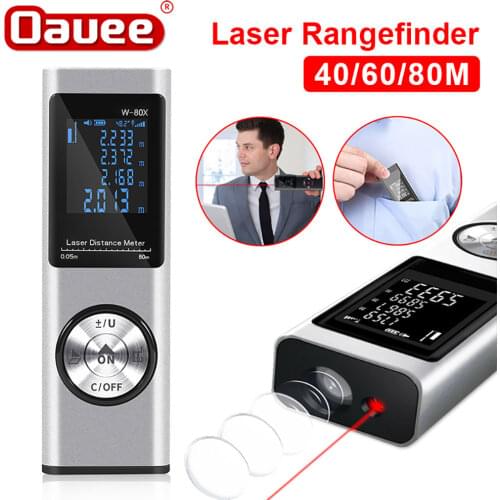Rangefinder Diastimeter Mini Portable Telemetre Digital Range Finder Rechargeable Laser Distance Meter tape measure