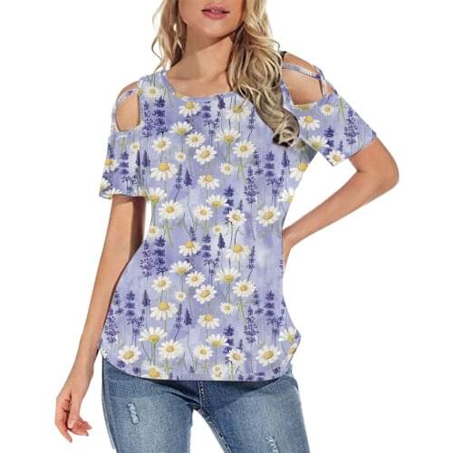 Summer T-Shirts Women Casual Flower Printing T Shirts Short Sleeve Loose Tee Tops Tunic Womens Clothing 2021 mujer camisetas
