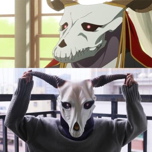 Anime The Ancient Magus' Bride Elias Ainsworth Horn Mask Men Women Christmas Masquerade Halloween Cosplay Party Props