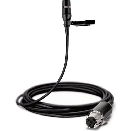 Bolymic Lapel Microphone for shure wl184 Clip-on Collar Unidirectional Live Speech Vocals