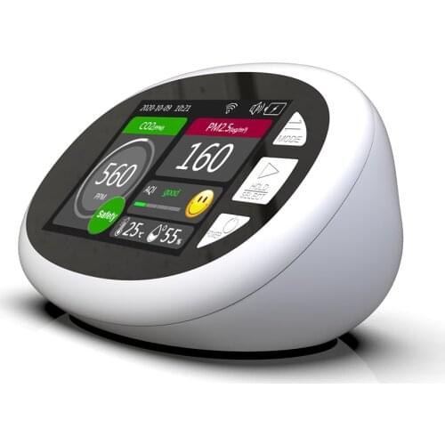 Multifunctional wifi Carbon Dioxide Detector Temperature Humidity Air Quality Monitor Gas Detector PM2.5 TVOC CO2 Meter Monitor