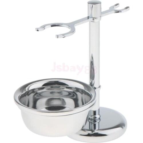 Men 2 In 1 Shave Set Shaving Razor Brush Holder Soap Bowl Organizer Tool