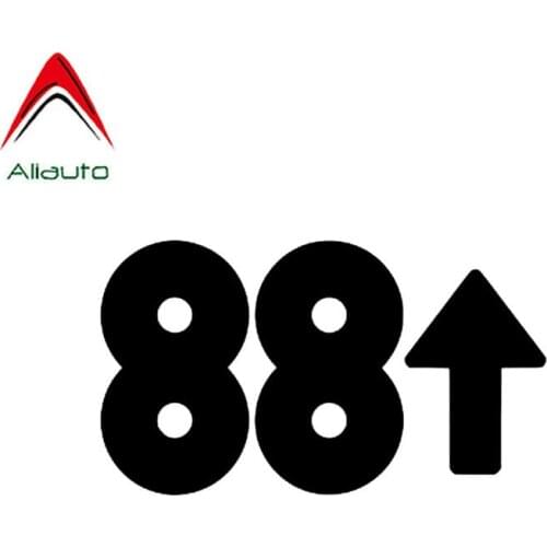 Aliauto Fashion Car Sticker Number 88 Rising Automobiles Motorcycles Accessories Vinyl Decal for Opel VW Golf Polo Lada,14cm*8cm