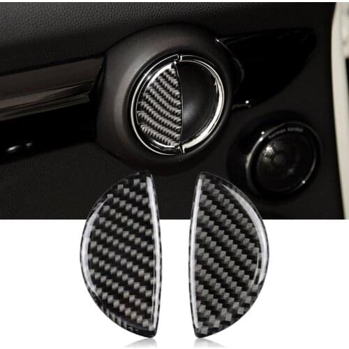 2Pcs/Set Car Interior Door Handle Stickers Decal Decor for Mini Cooper Clubman