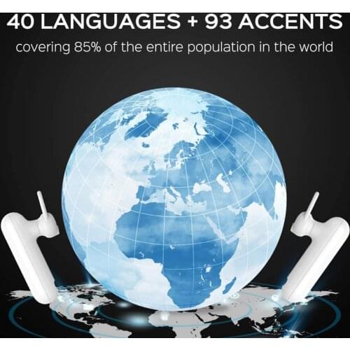 WT2 Support 40 Language Translation Translation Earplugs Simultaneous Translator Headset Business Interpretation Overseas Travel