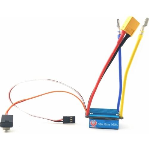 Fire Phoenix New Rain 160A brushed ESC waterproof ESC 2-3s Lipo 5V/1A BEC for RC 1/12 cars buggies trucks crawlers