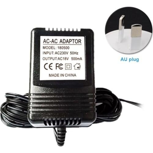 Plastic 5M Charger Accessories Home Power Supply Adapter EU US UK AU Plug 500mA For Ring Video Doorbell 18V Durable Transformer