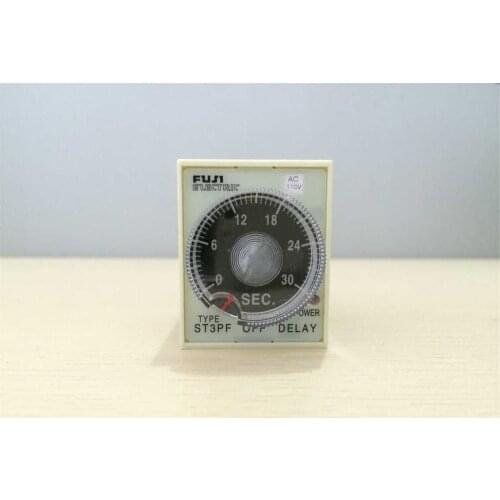 1pc ST3PF Power Off Delay Time Relay 8 Pin 0-10/30/60s 0-3 Min Timer 12VDC 24VDC 110VAC 220VAC
