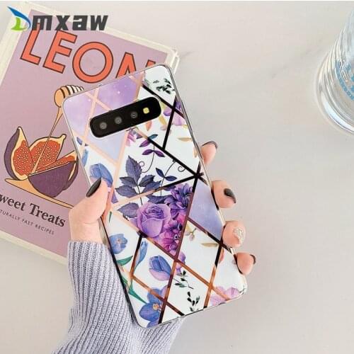 Plating Flower Silicone Case For Samsung Galaxy A20S A21S A70 A71 A51 A41 A31 A50 A50S A30S A30 A20 A10 M10 Case TPU Back Cover