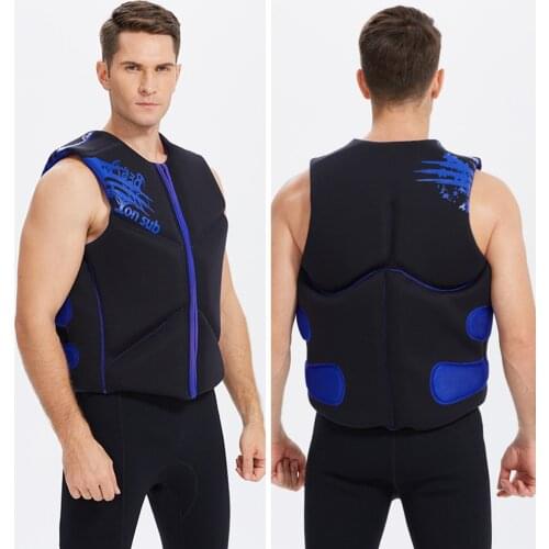 Yonsub neoprene adult life jackets fishing life vests water sports jet skis surfing rafting high buoyancy life jackets