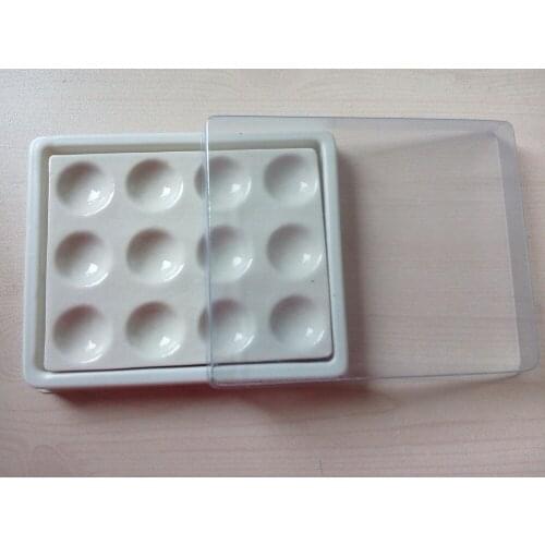 Dental Lab Porcelain Ceramic Mixing Material Watering Wet Tray with Cover